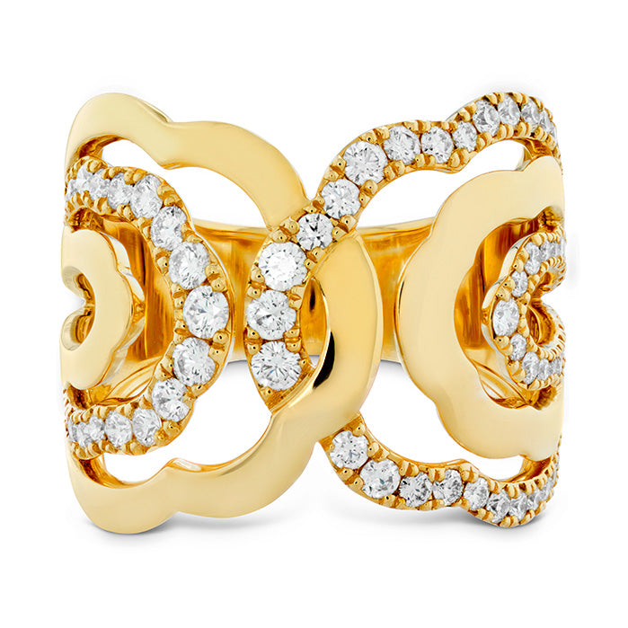 Hearts On Fire Lorelei Interlocking Ring In Yellow