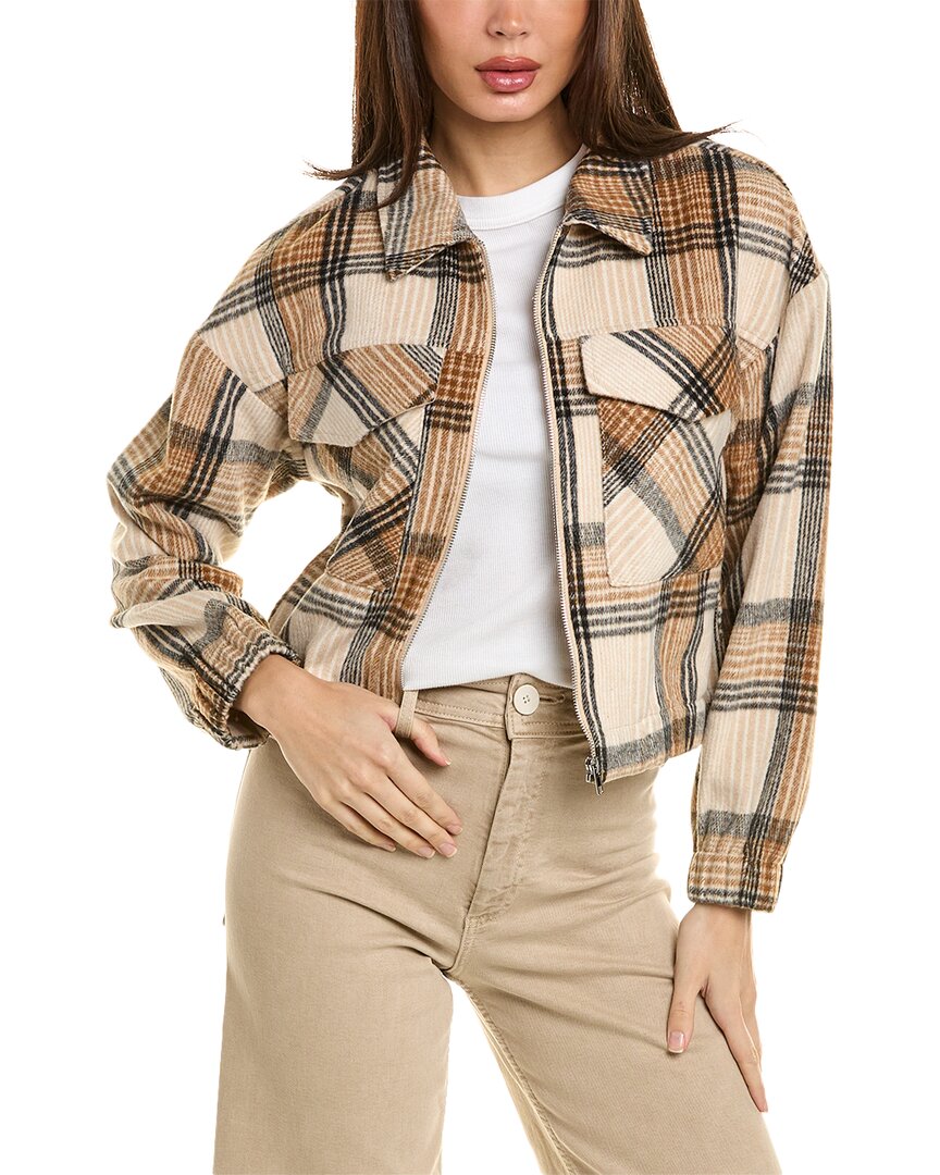 Shop Pascale La Mode Short Jacket In Brown