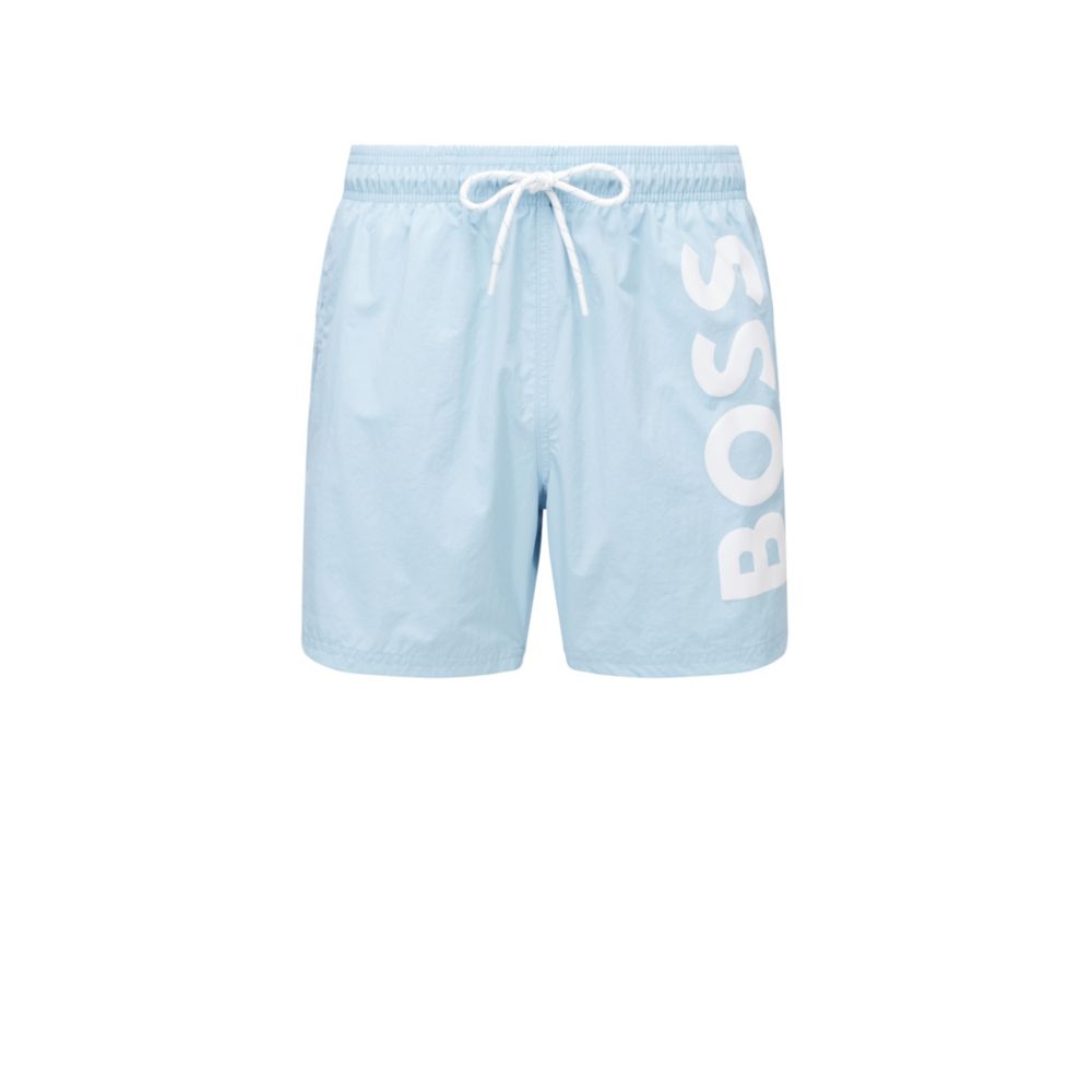 HUGO BOSS Quick-drying swim shorts with large contrast logo