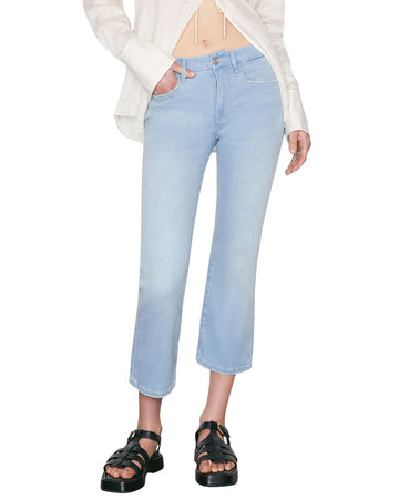 FRAME Denim le cropped mini boot davenport jean