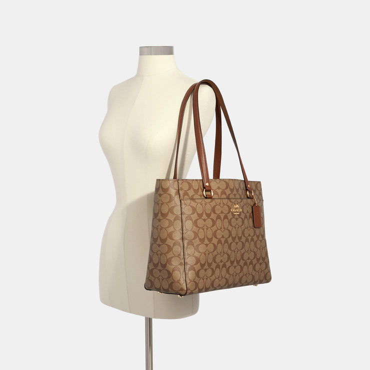 coach woven handbag