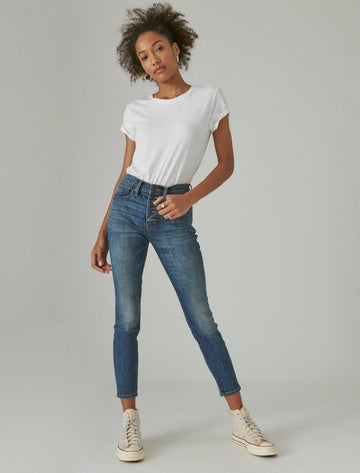 Lucky Brand womens high rise bridgette skinny