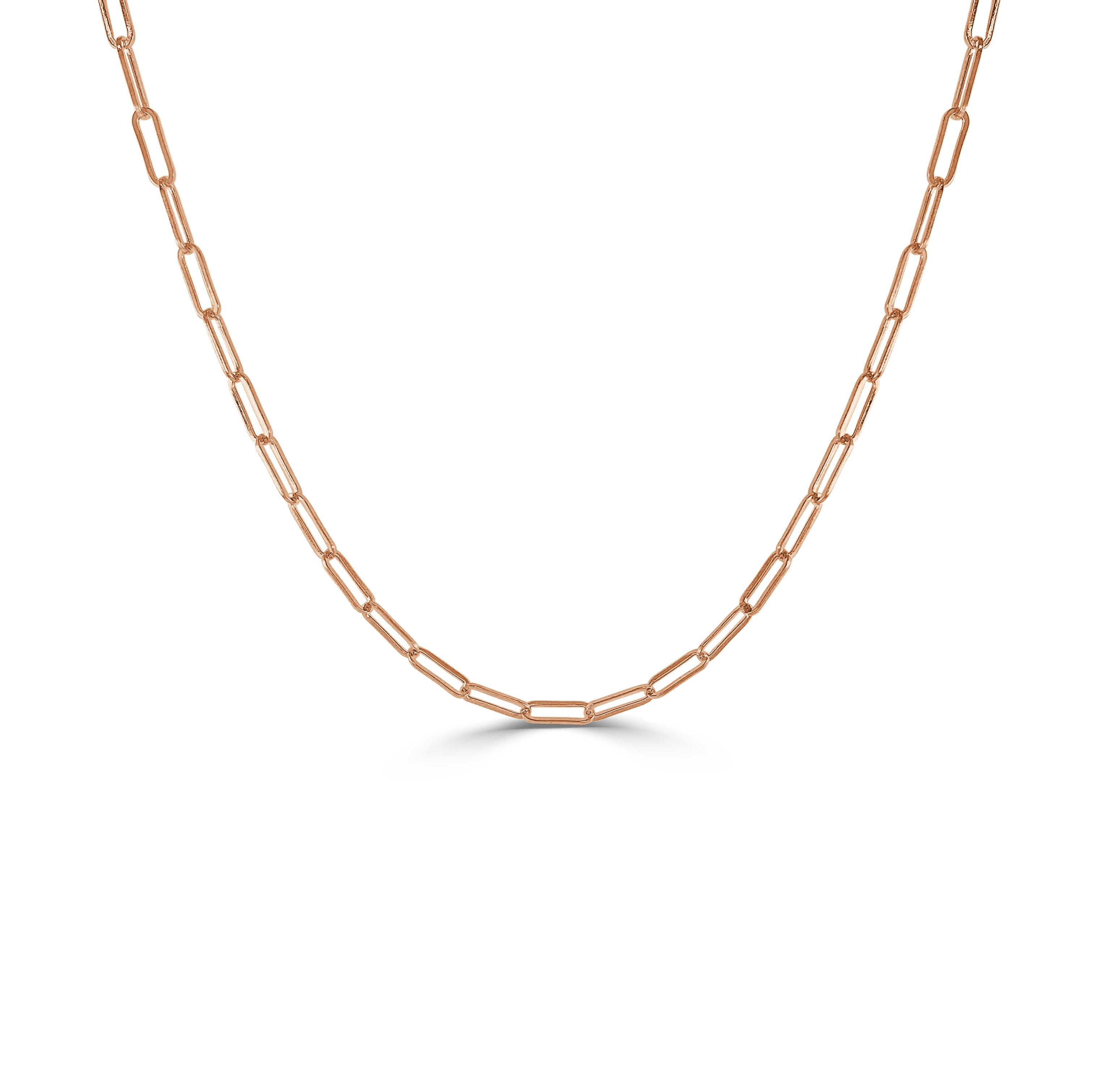 SABRINA DESIGNS 14k Gold Paperclip Link Necklace
