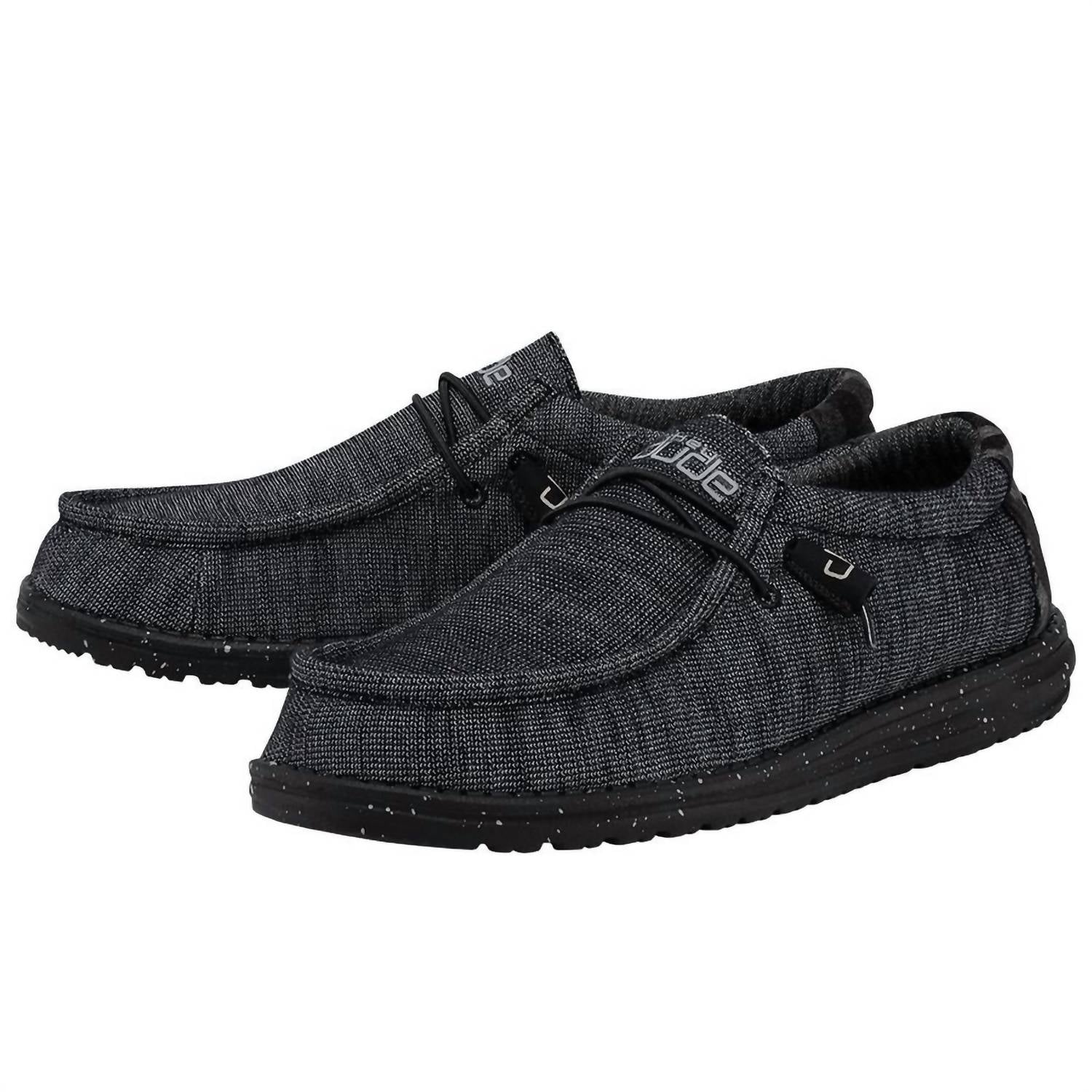 HEY DUDE Men Wally Stretch Casual Shoe in Midnight Bunker