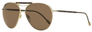 Ermenegildo Zegna Men's Couture Sunglasses ZC0021 29J Antique Gold/Havana 57mm