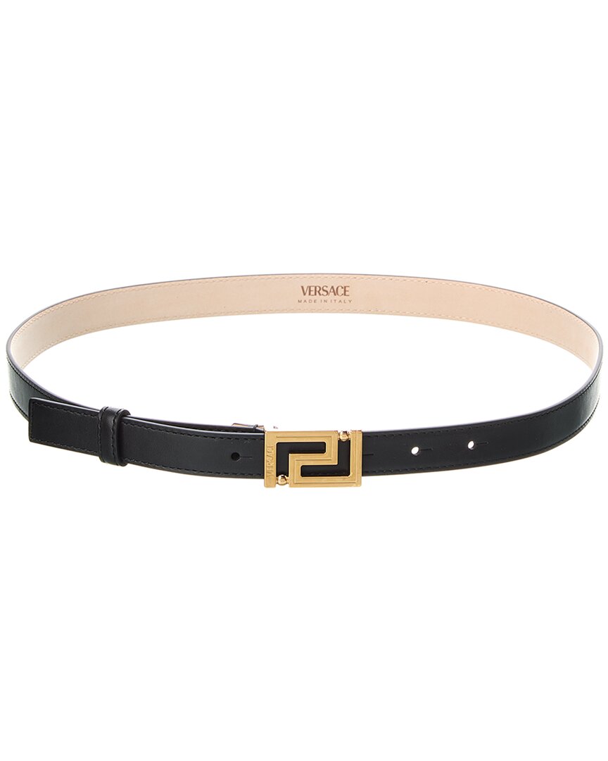 VERSACE Versace Greca Goddess Leather Belt