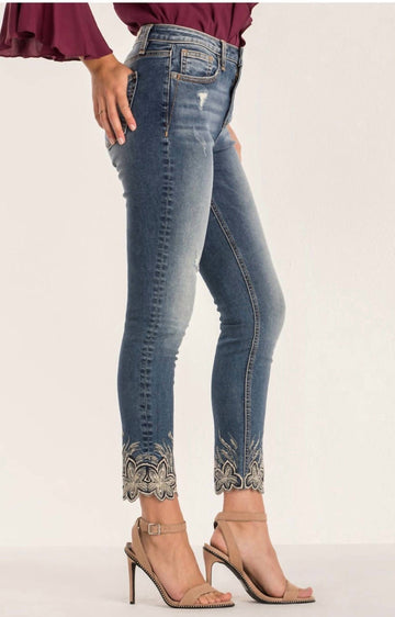 Miss Me light of the day skinny jeans in medium wash