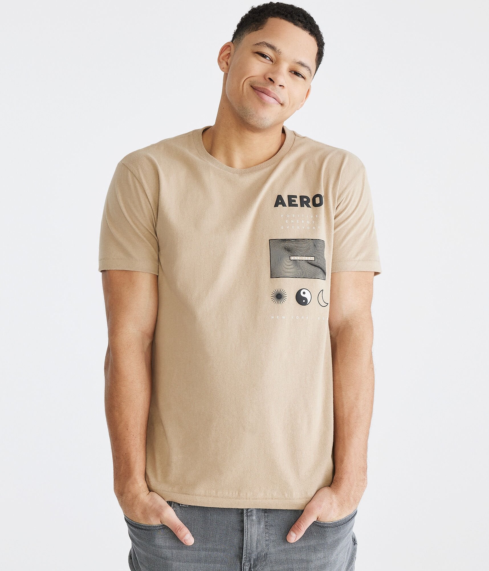 Shop Aéropostale Celestial Logo Graphic Tee In Multi