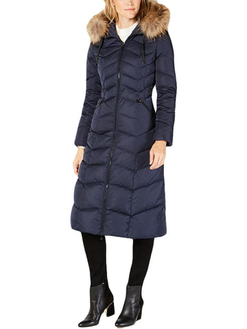 Tahari jacquelin womens maxi winter puffer jacket