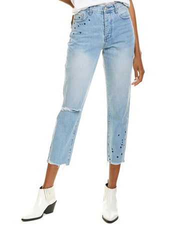 NEON BLONDE siren bright nights straight leg jean