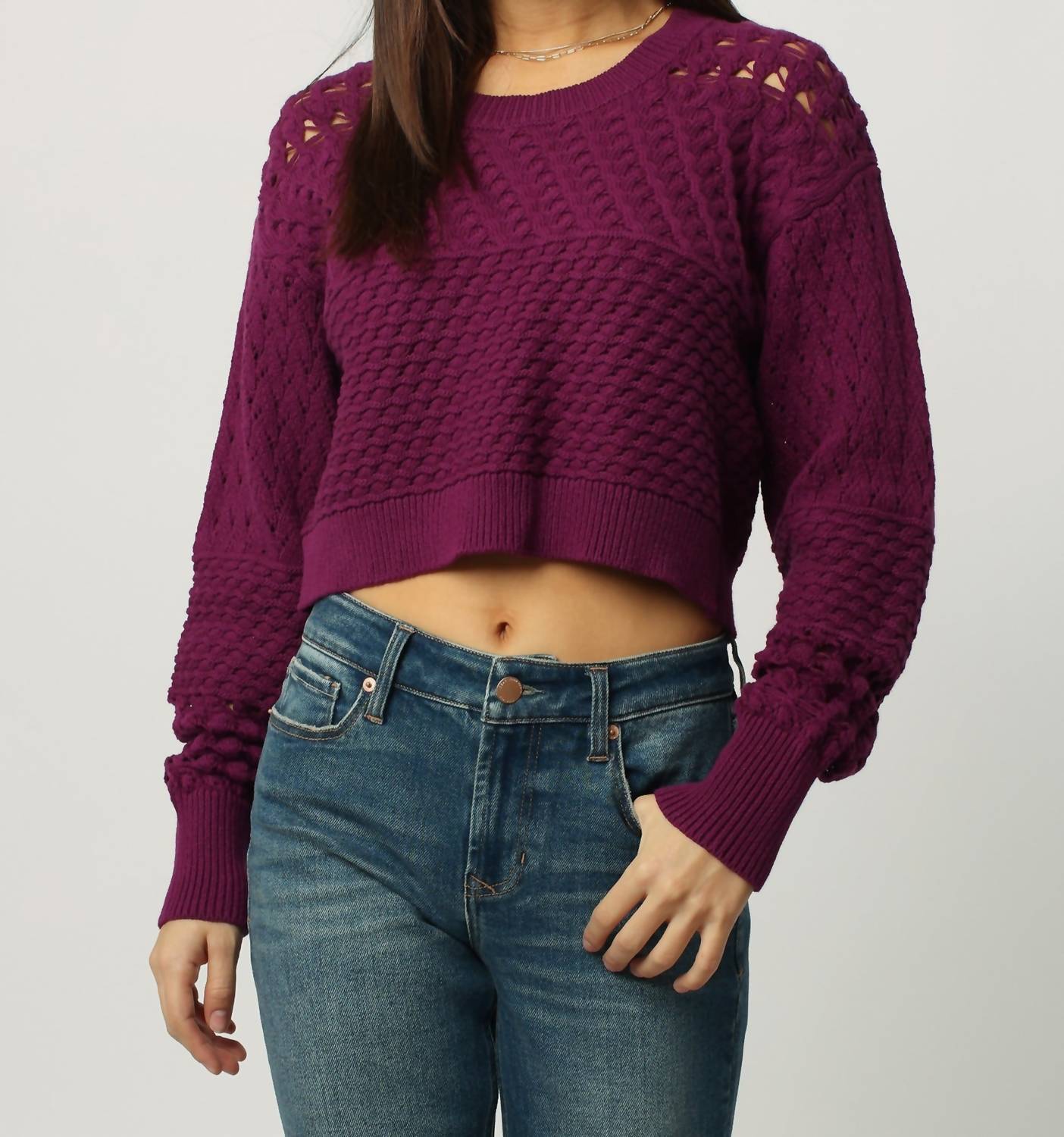 Dear John Denim Abigail Sweater In Dark Orchid In Pink