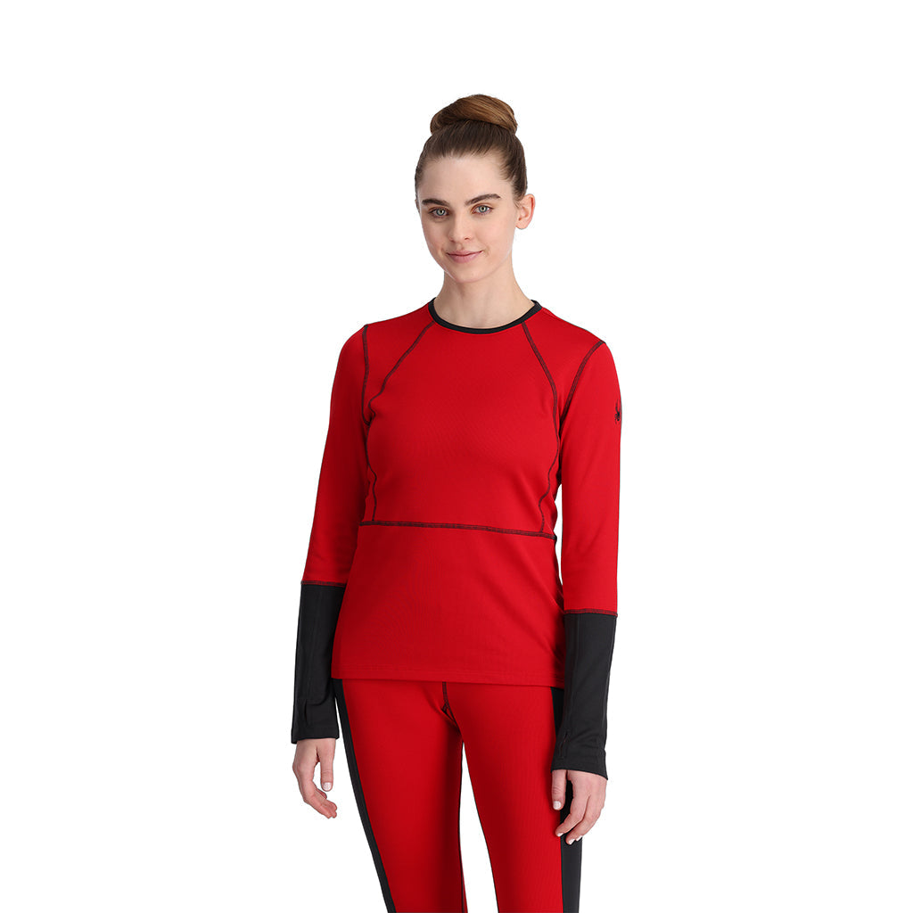Shop Spyder Womens Charger Crew - Pulse In Red