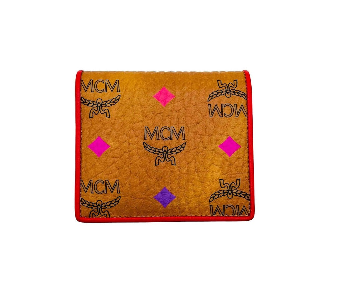 MCM MCM Men's Spectrum Diamond Rainbow Logo Visetos Id Wallet