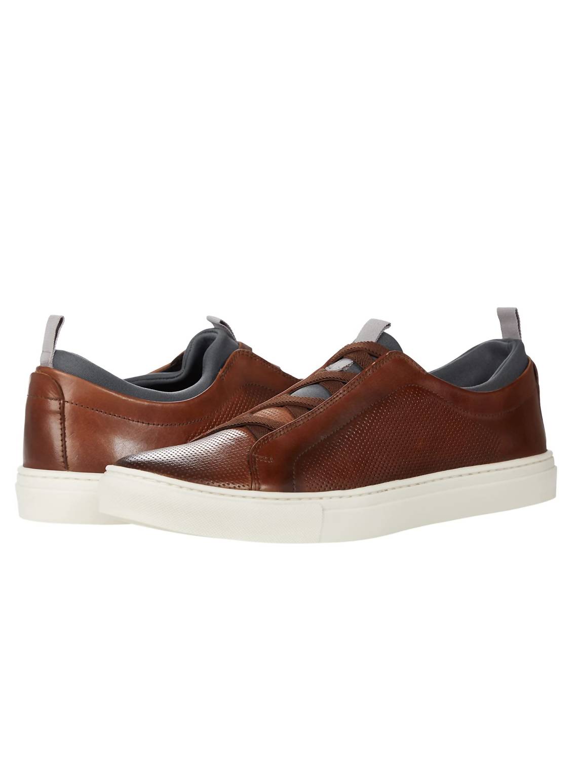 MARTIN DINGMAN Mens Becket Leather Sneaker in Whiskey