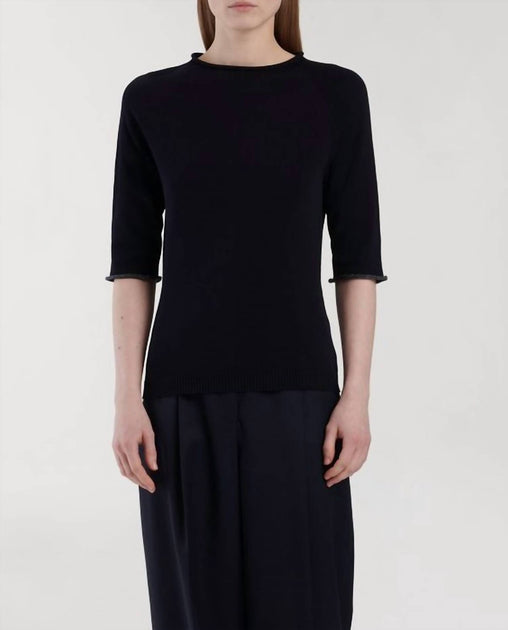 Fabiana Filippi Organic Cotton And Lurex Sweater in Black | Shop ...