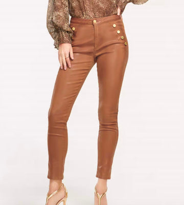 Ramy Brook coated helena skinny jean in copper