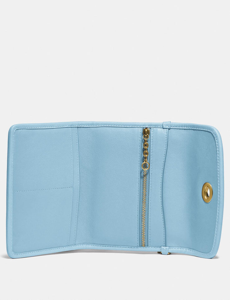 coach turnlock flap wallet