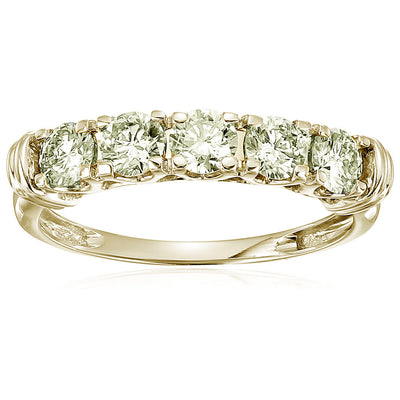 Vir Jewels 1 cttw Round Lab Grown Diamond Engagement Ring 5 Stones