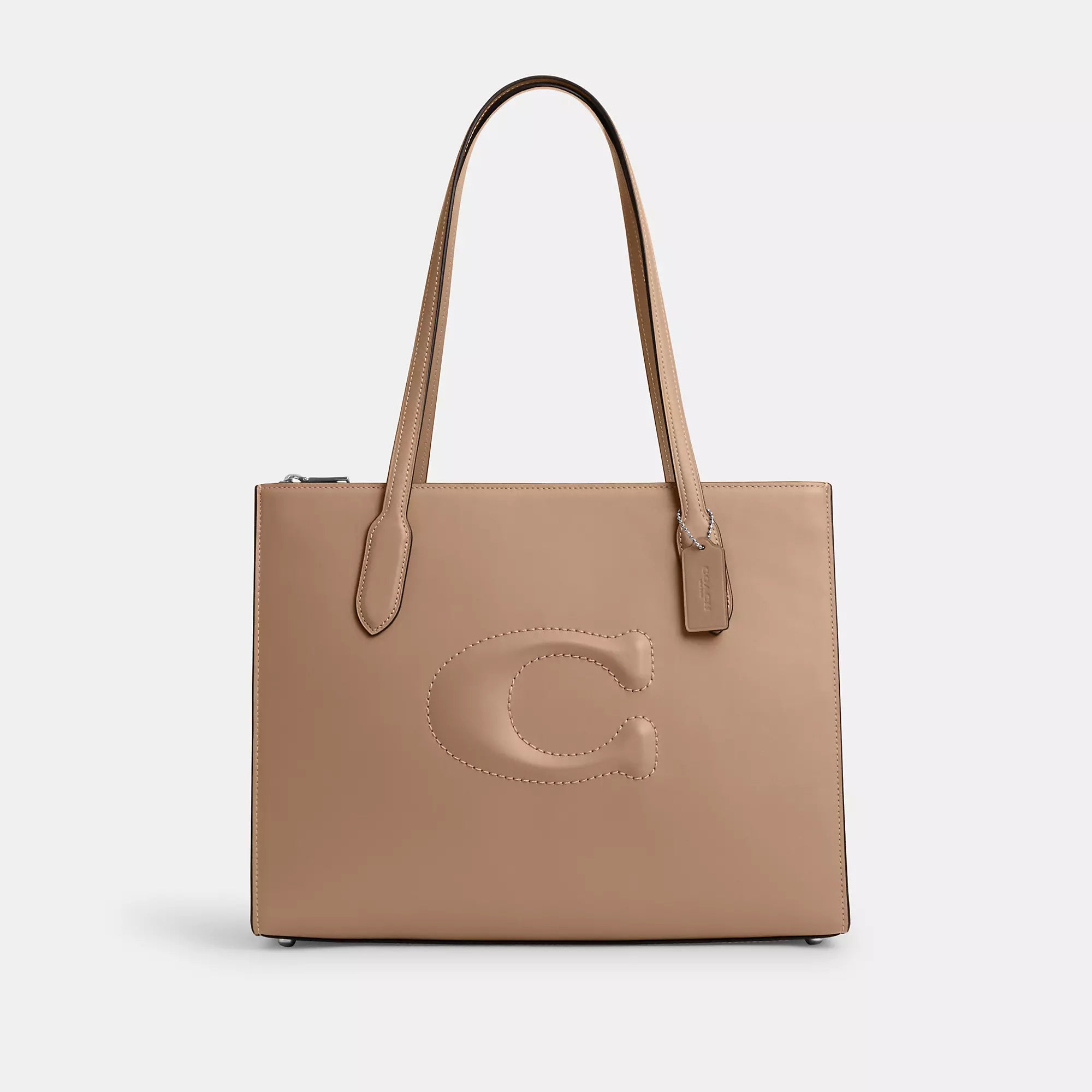 Shop Coach Outlet Nina Tote In Beige