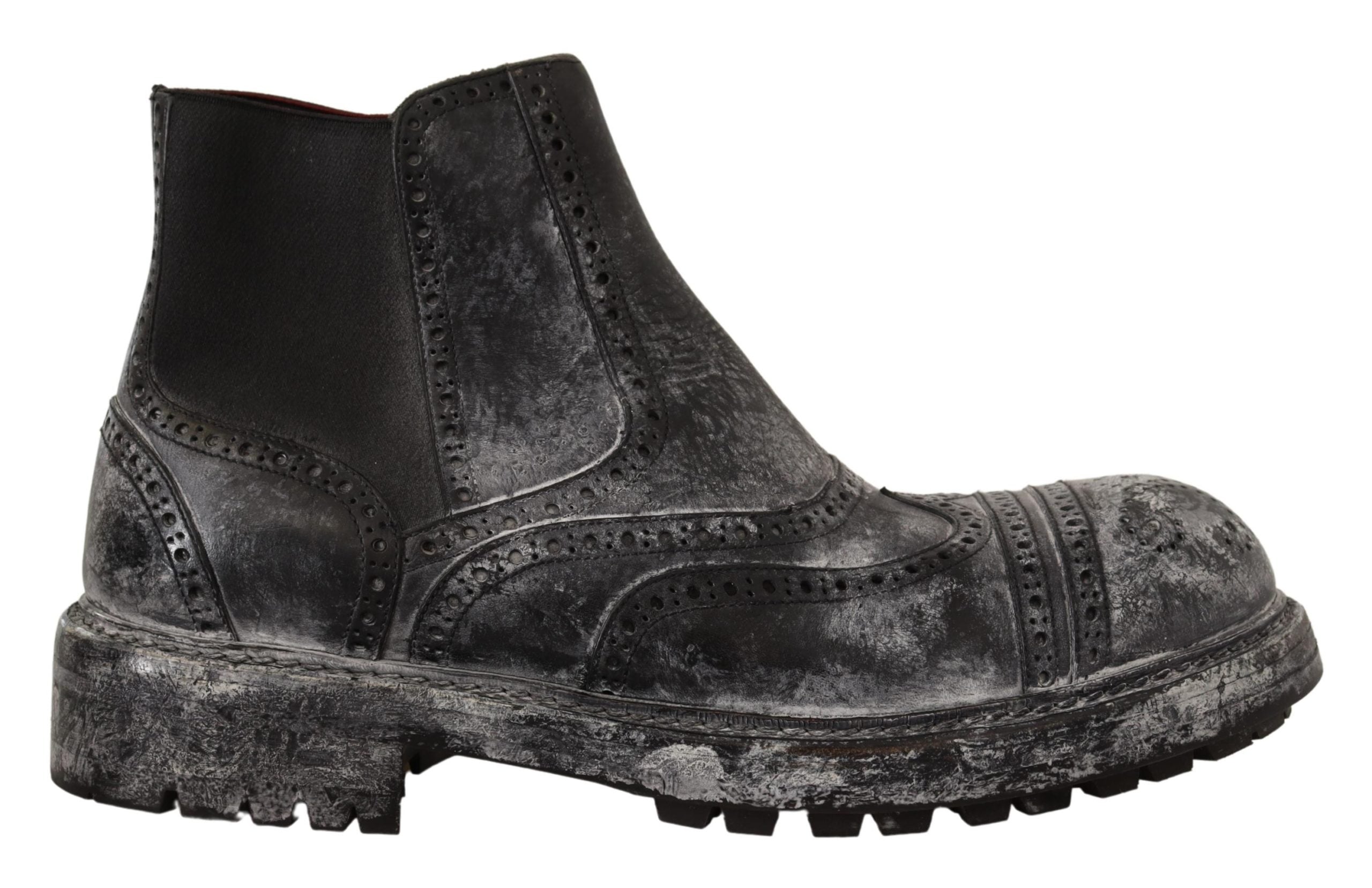 DOLCE & GABBANA Dolce & Gabbana  Leather Ankle Casual Mens Men's Boots