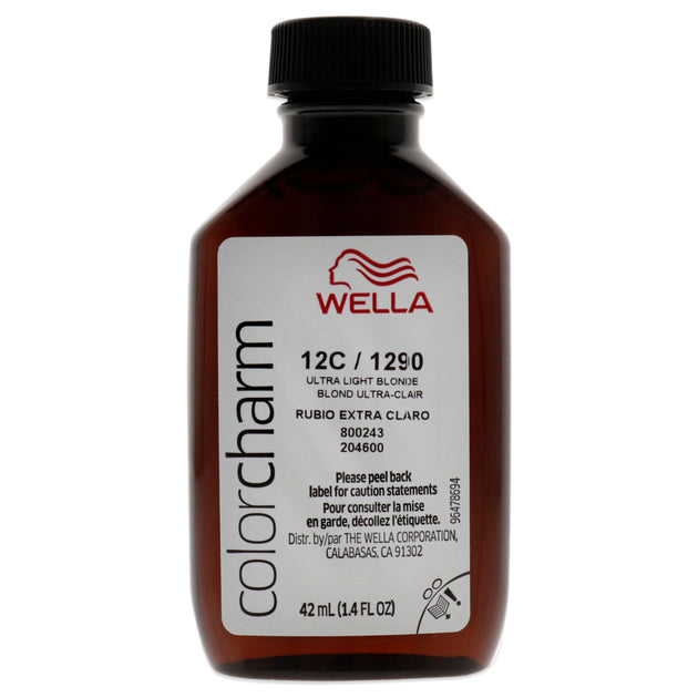Wella Color Charm Permanent Liquid Haircolor - 1290 12c Ultra Light ...
