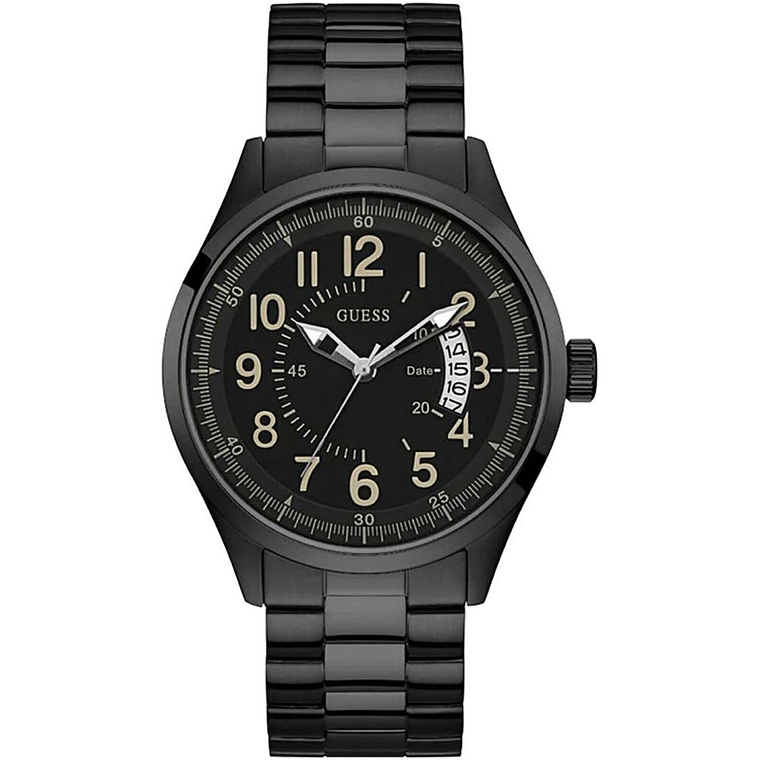 Shop Guess Men's Classic Black Dial Watch