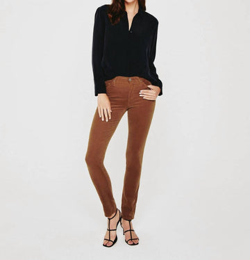 Ag Jeans the prima cigarette leg jean in clay stone corduroy