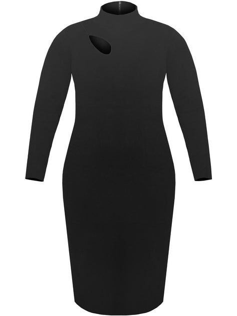 Rachel Rachel Roy Plus Womens Cut-Out Midi Sweaterdress | Shop Premium ...