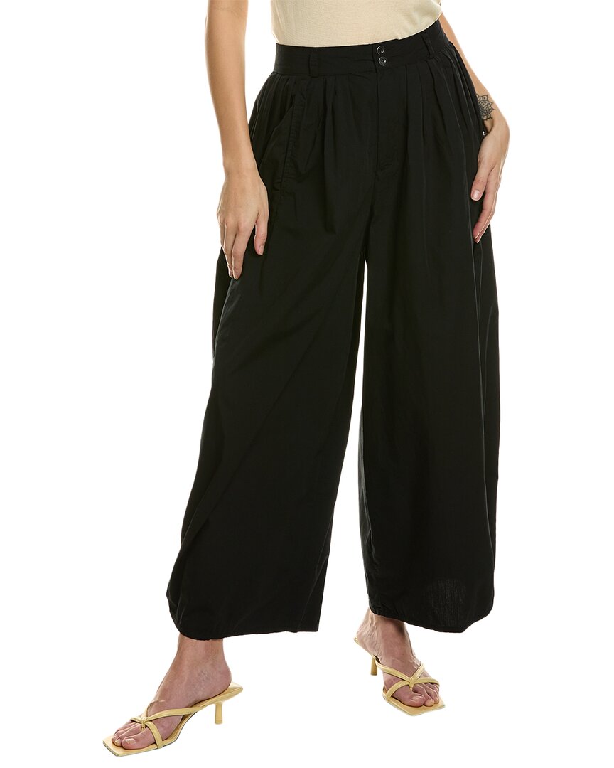 Shop Ag Jeans Hadley High-rise Pleated Culotte In Black