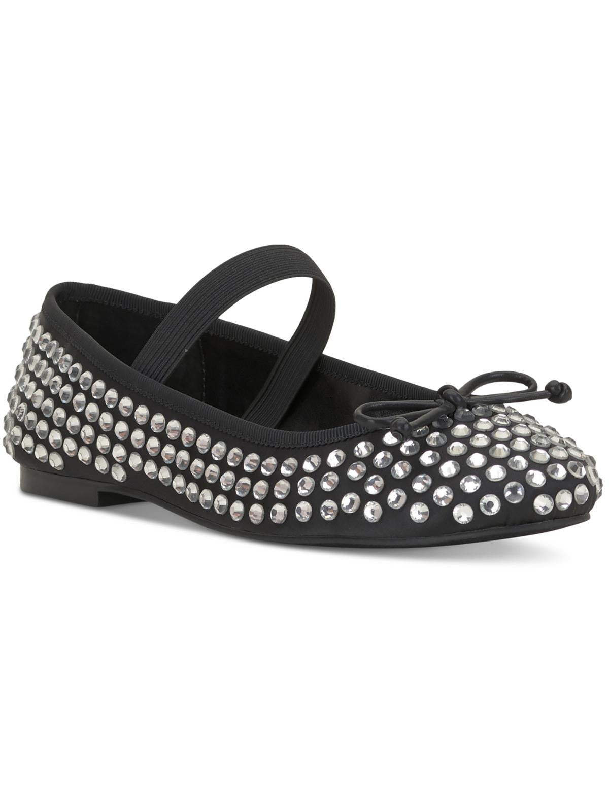 Shop Inc Efie Womens Embellished Slip-on Ballet Flats In Black