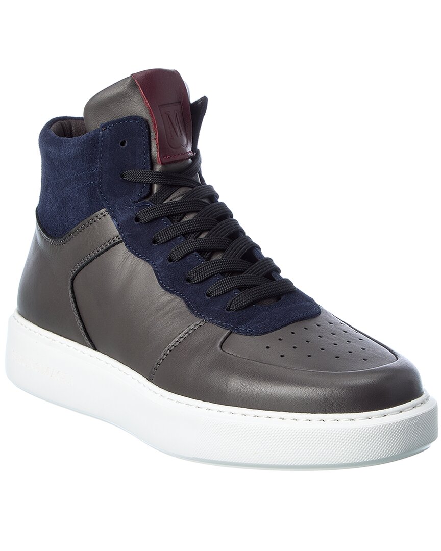 M BY BRUNO MAGLI M by Bruno Magli Cesare Leather & Suede High-Top Sneaker