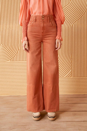 Ulla Johnson the margot jean in carnelian wash