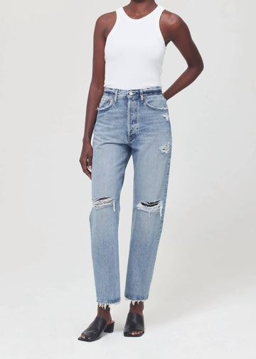 Agolde 90s mid rise loose fit jeans in isolate