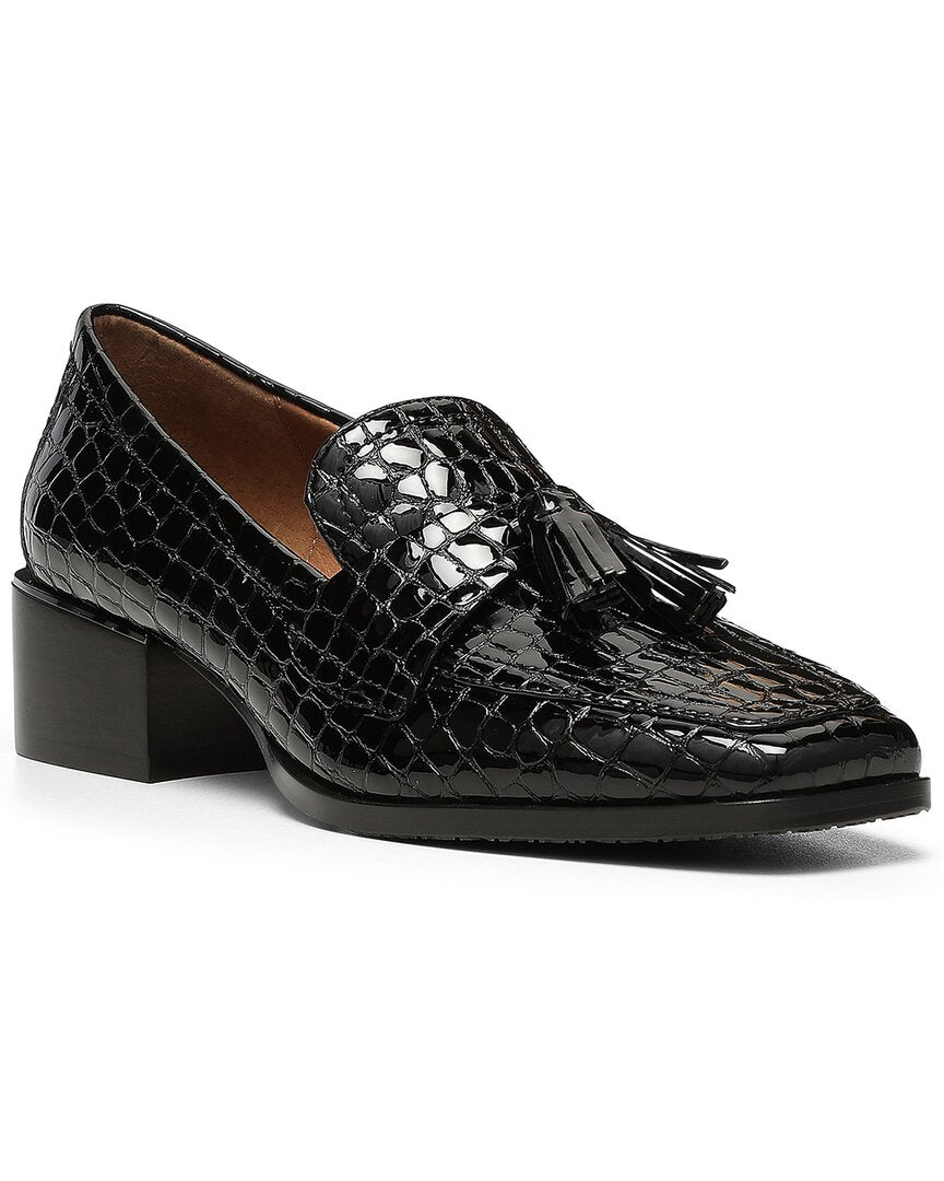 Shop Donald Pliner Avi Leather Loafer In Black