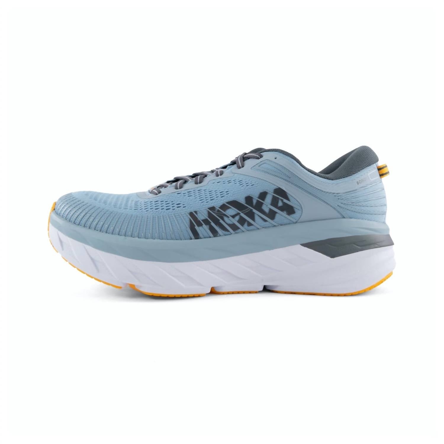 HOKA Men's Bondi 7 Running Shoes In Blue Fog/castlerock
