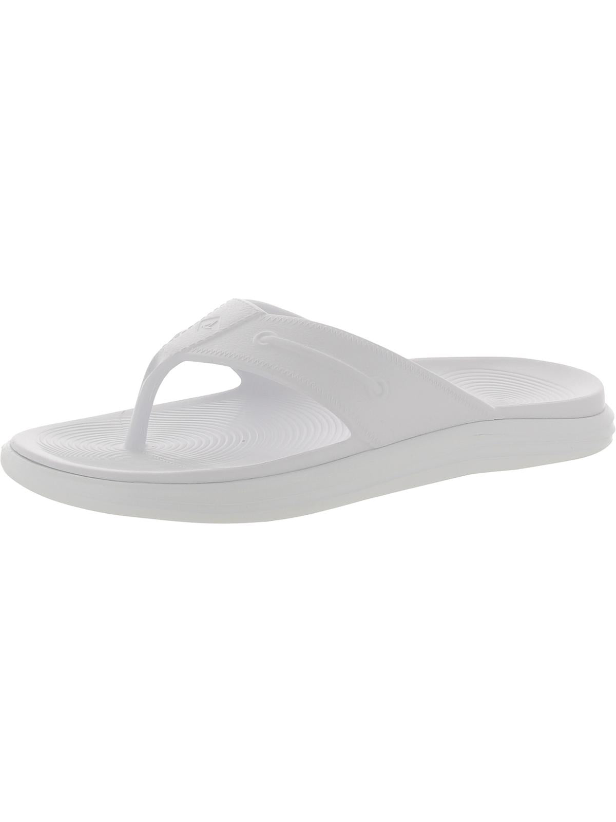 Shop Sperry Womens Footbed Sandal Thong Flip-flops In White