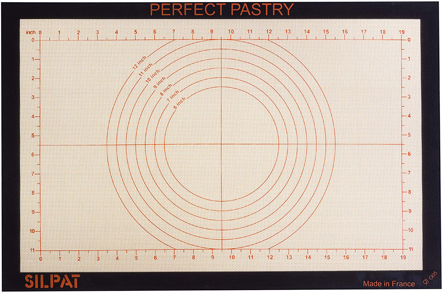 Silpat Perfect Pastry Non-stick Silicone Countertop Workstation Mat, 15-1/8" X 23"