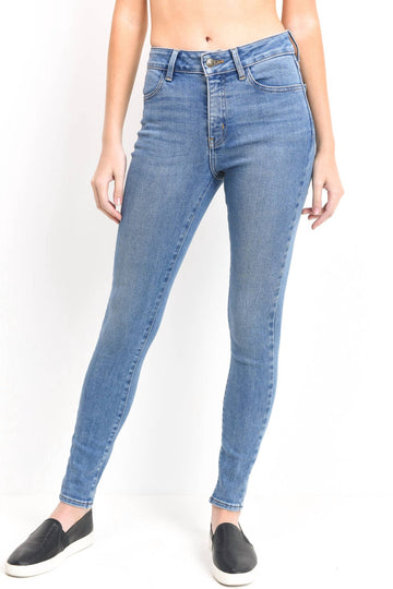 Just Black Denim ankle skinny jean in medium denim