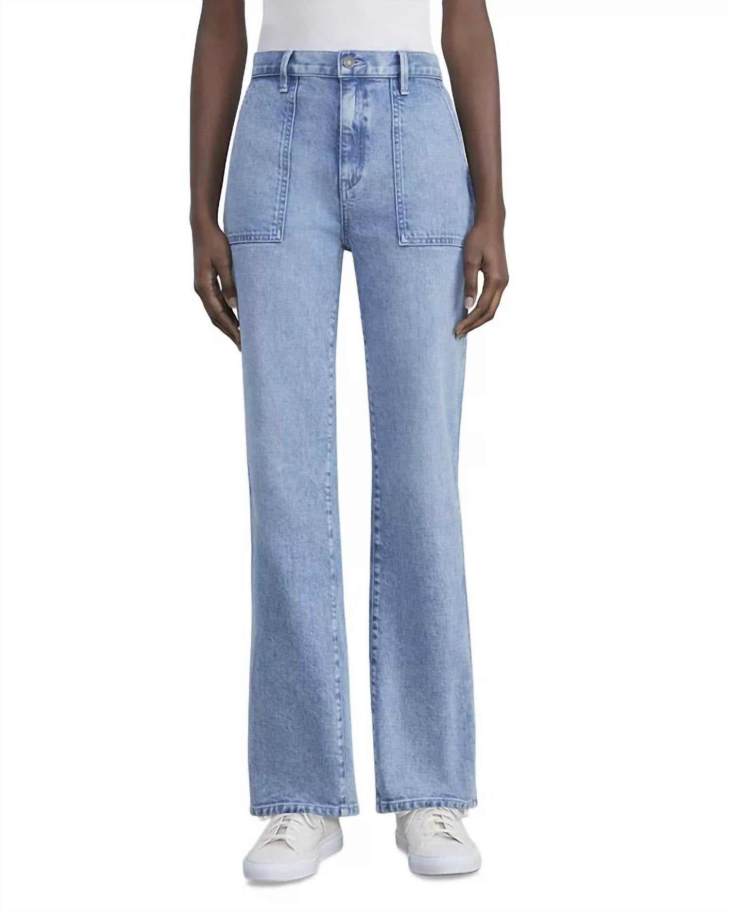 LAFAYETTE 148 Wythe Jean in Stonewash Blue