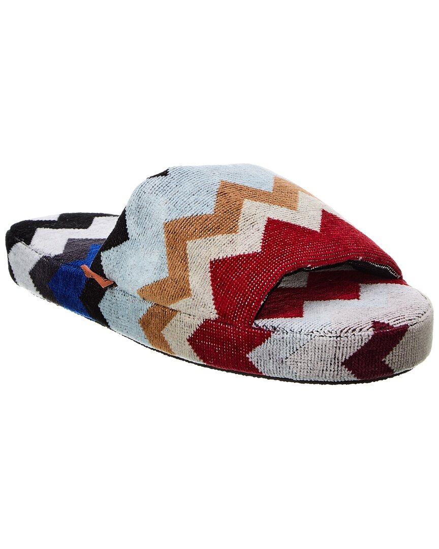 Shop Missoni Cyrus Open Slipper With Band In White