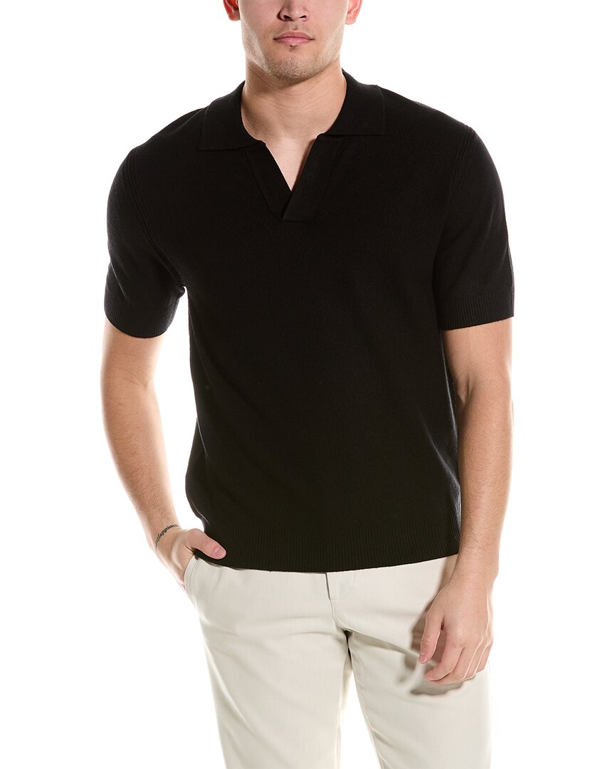 Shop Truth Polo Sweater In Black
