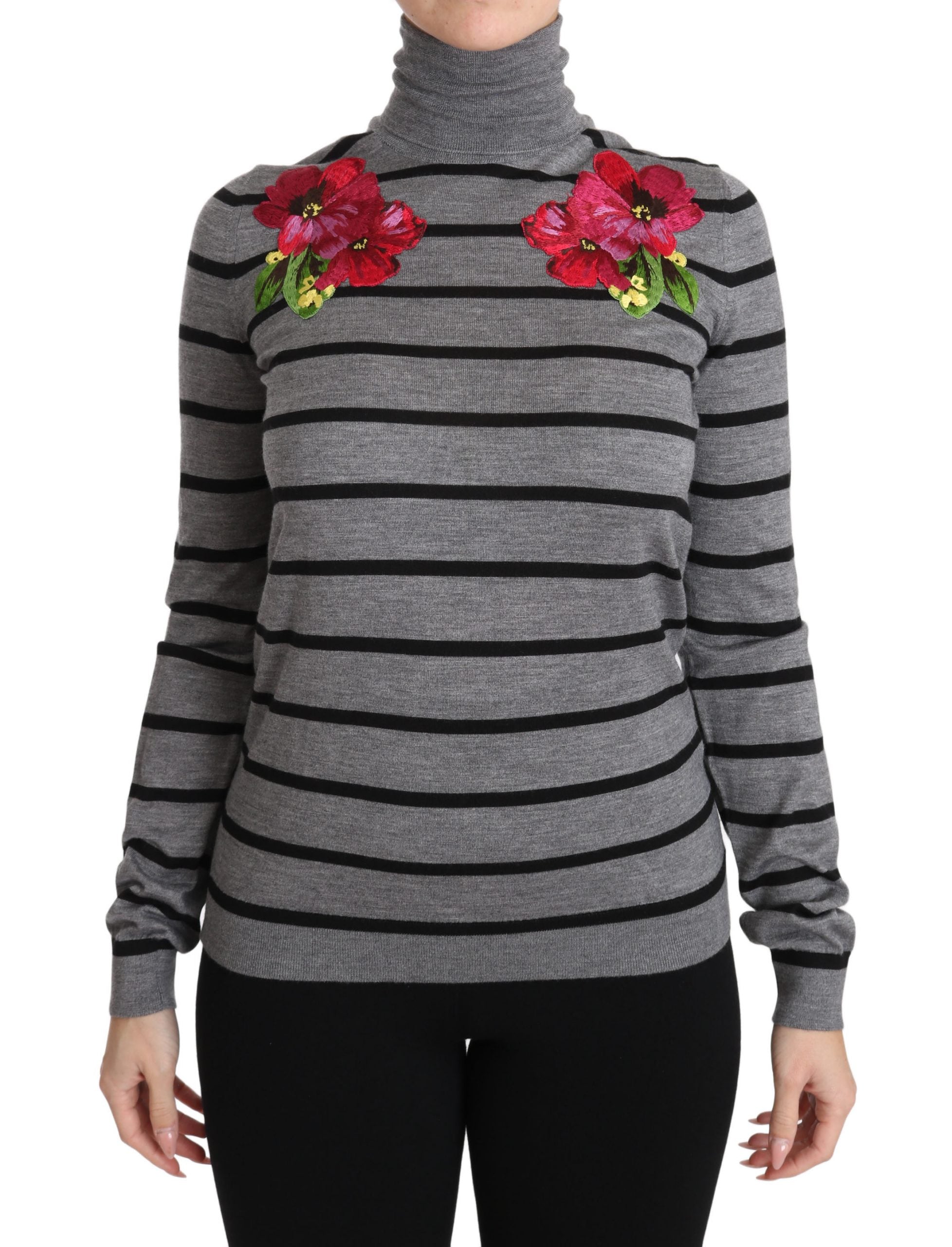 DOLCE & GABBANA Dolce & Gabbana  Cashmere Silk Turtleneck Women's Sweater