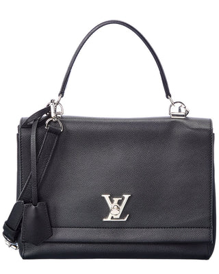 Louis Vuitton Black/Beige Calfskin Leather Lockme II Bag