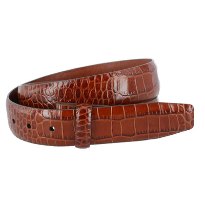 Crookhorndavis Men's Ciga Calfskin Leather Casual Belt With