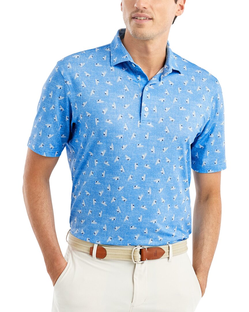 The Endless Summer Sail Boat Performance Polo Shirt for Men in Blue