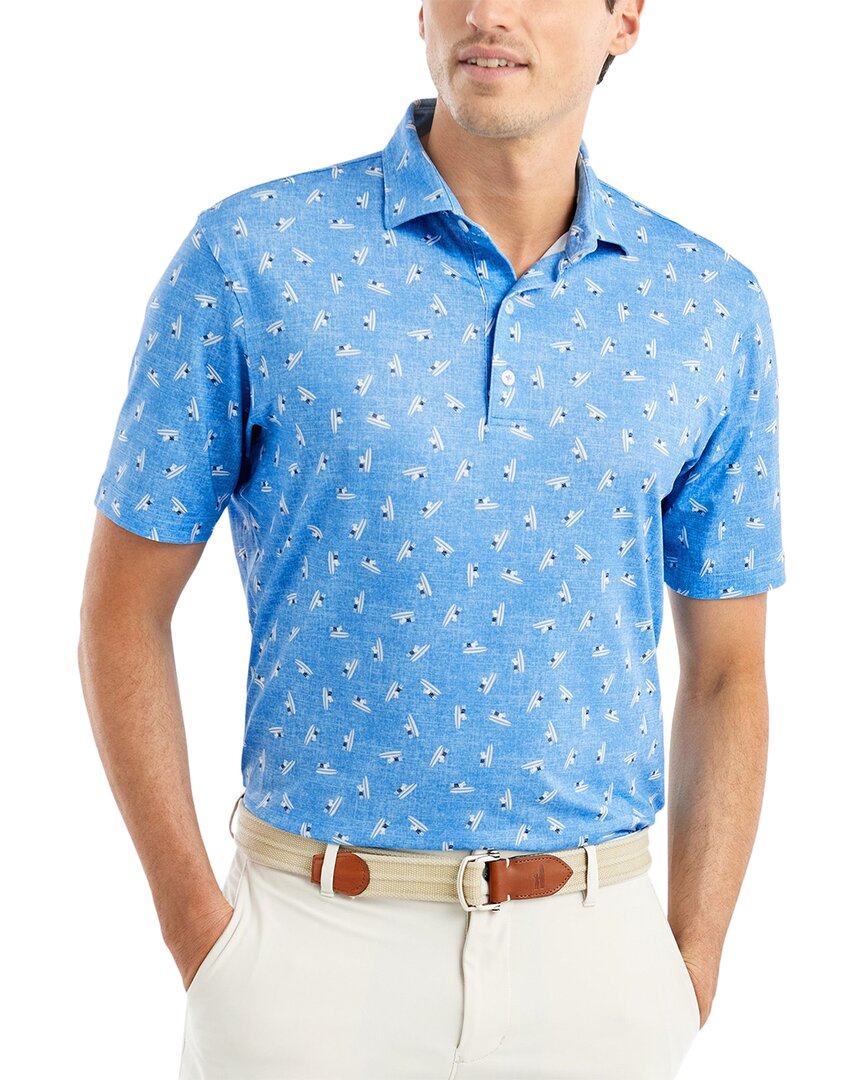 Johnnie-o Maple Polo Shirt In Blue