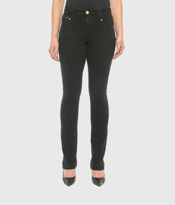 Lola Jeans kristine-rblk mid-rise straight jeans