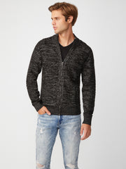Charlie Marled Zip-Up Sweater