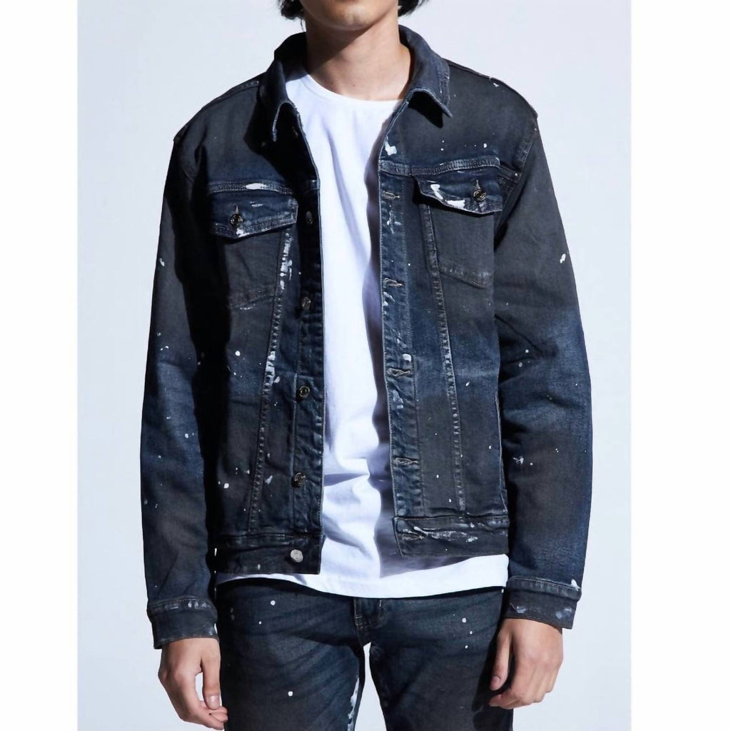 Embellish Men'S Wyler Denim Jacket in Dark Wash | Shop Premium Outlets