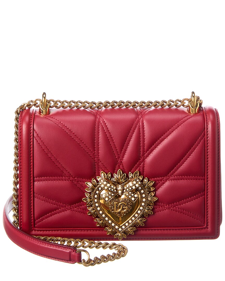 DOLCE & GABBANA Dolce & Gabbana Devotion Leather Shoulder Bag